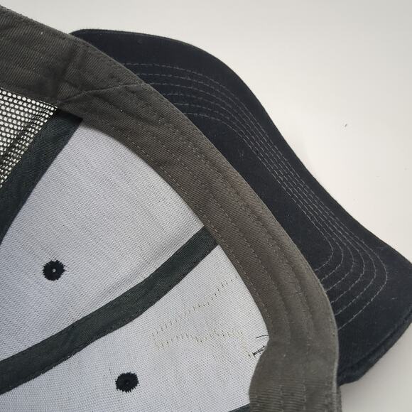 Idaho Snapback Trucker Hat Black OS Adjustable Mesh Back Arcadian Outfitters - Picture 7 of 8